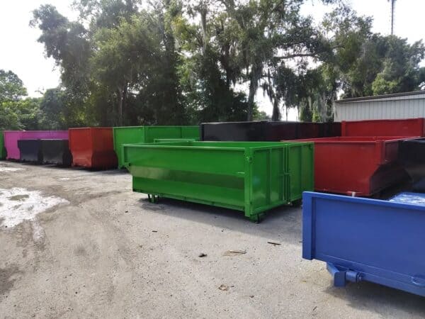 Colorful Roll Off Dumpsters
