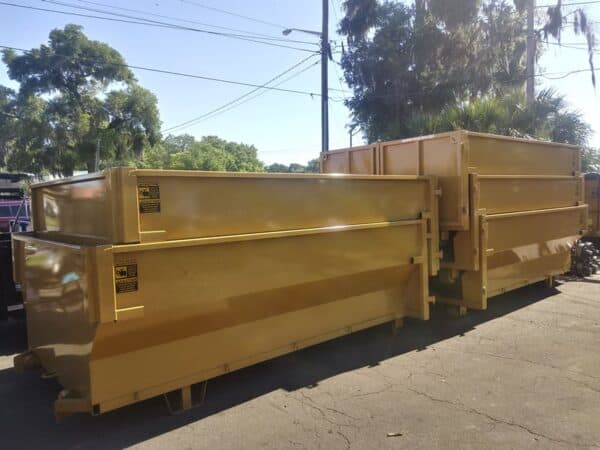 Yellow Dumpster Stacks